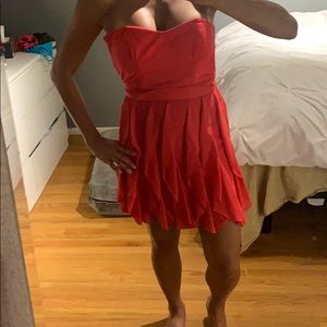 French connection bright pink cocktail dress